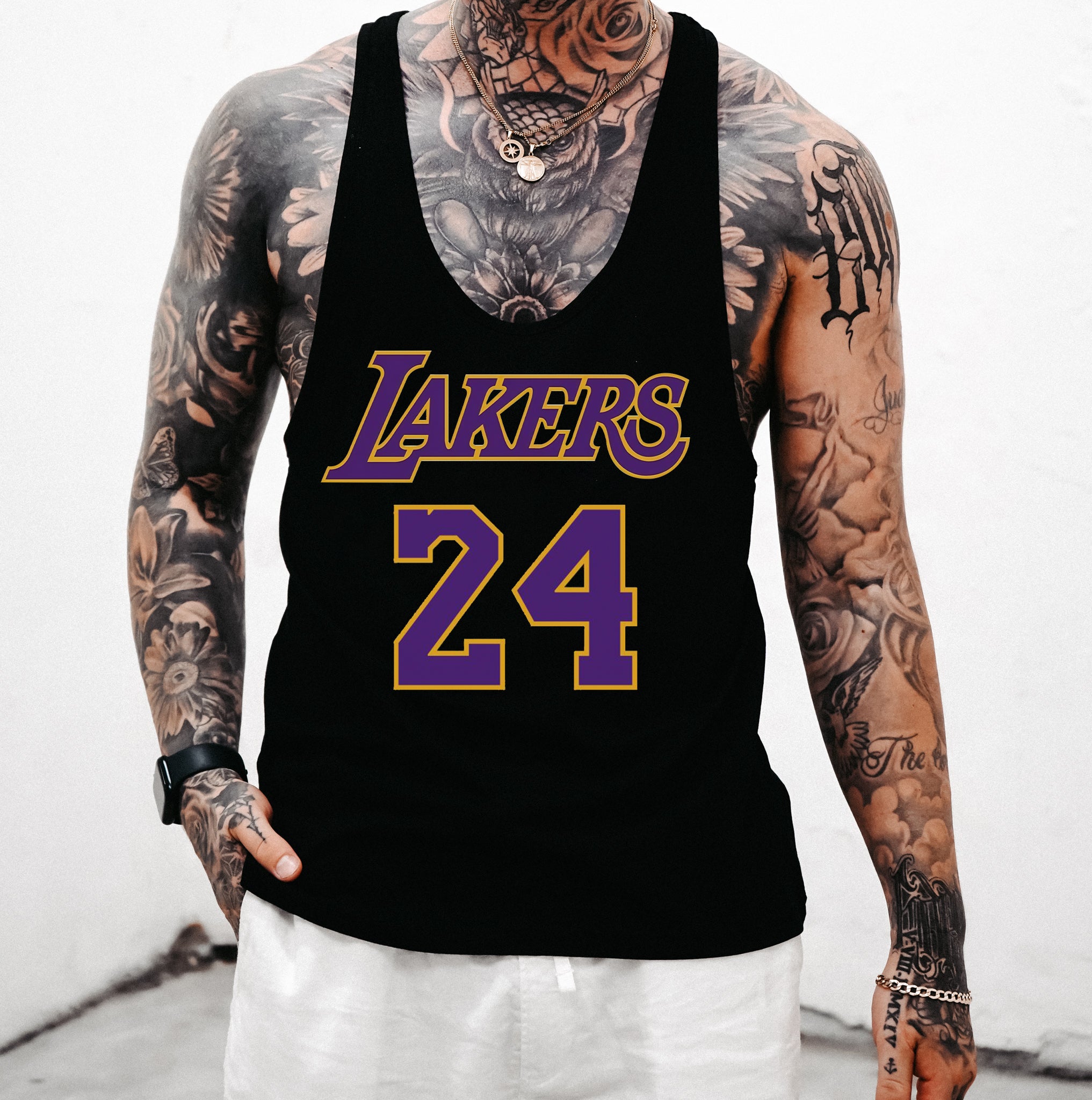 Lakers Men's Summer Streetwear Tank Top-B How to shop it  👉: #shopnova #NBA #basketball #sports  #originaldesign…