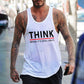 "Think While It's Still Legal" Men's Streetwear Tank Tops-A