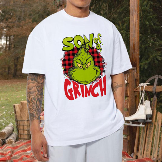 Men's Grinchmas Print Cotton T-shirt