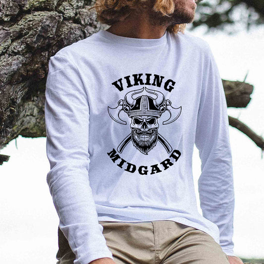 Viking Midgard Norse Mythology Men's Long Sleeve T-shirt