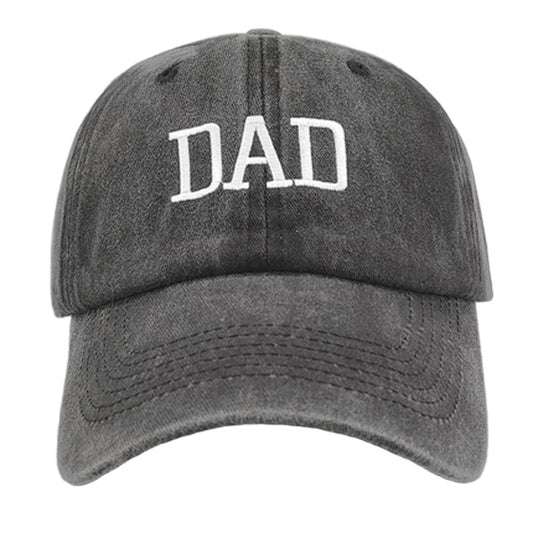 DAD/MOM Embroidered Washed Cap Hat