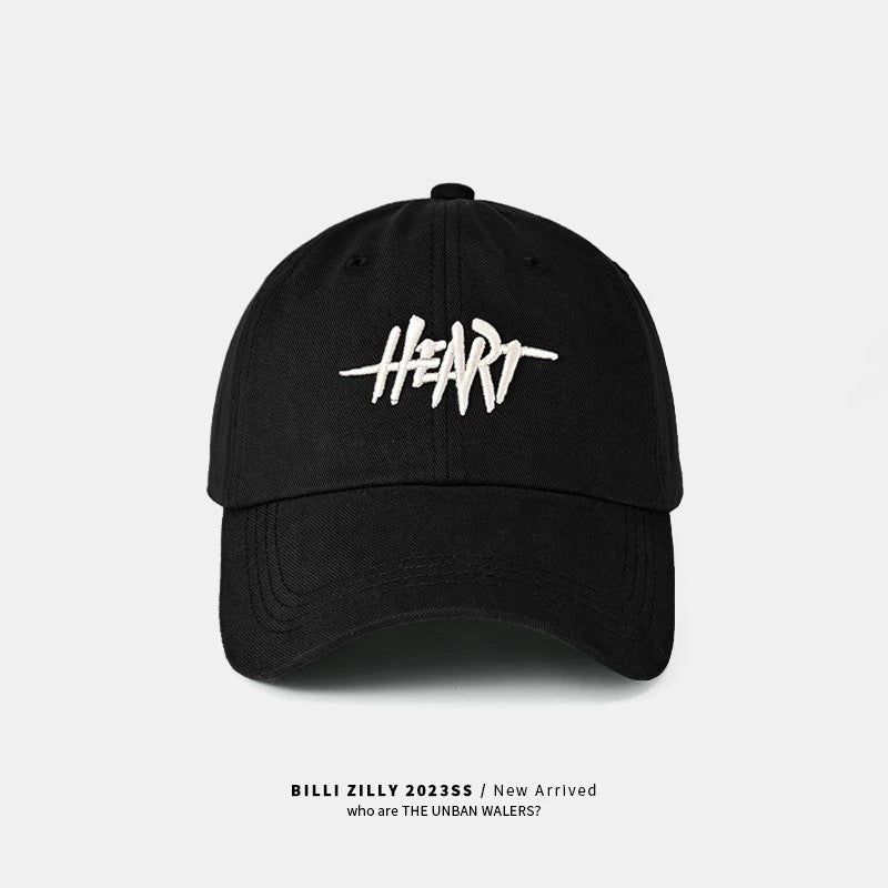 HEART Embroidered Stylish Cap Hat