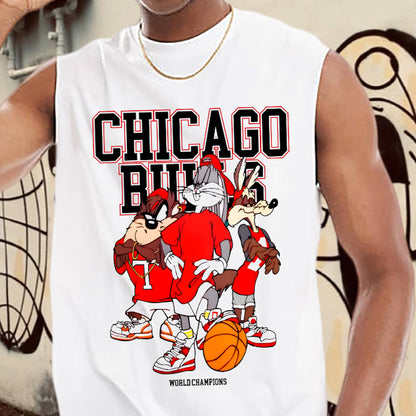 Chicago Basketball Lover Men's Cotton Tank