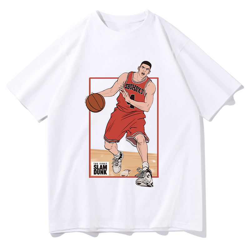 Men's Slam Dunk Anime Basketball Heroes Fan T-shirt