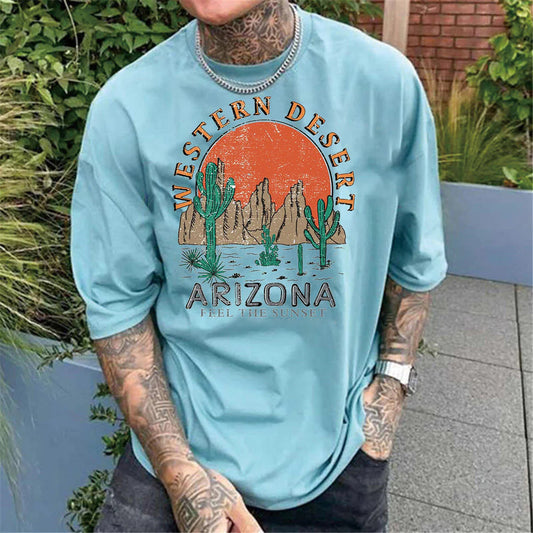 Arizona Graphic Print Casual Men's T-Shirt