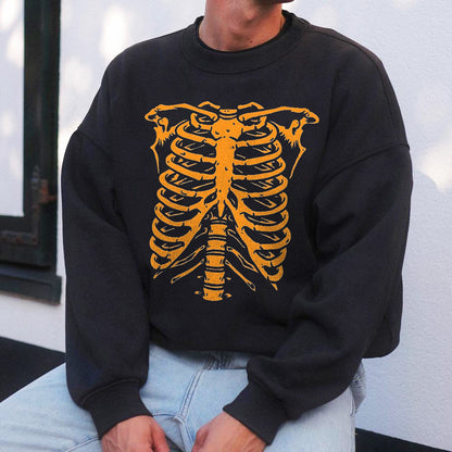 Halloween Skeleton Bones Men's Sweatshirt