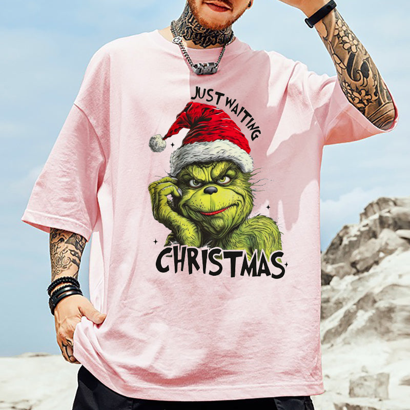 Men's Grinchmas Print Short Sleeve T-shirt