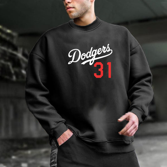 Dodgers Baseball Men's Neck Sweatshirt