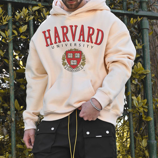 Harvard Men's Casual Round Neck Hoodies