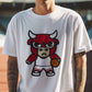 Basketball Enthusiast Cartoon Bull B-Ball Fan T-Shirt