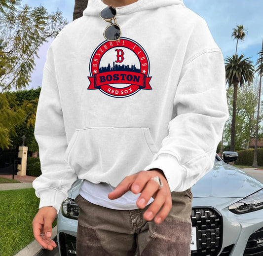 Boston Red Sox Baseball Men's Fleeced Hoodie