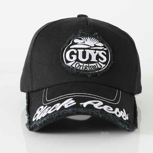 GUYS Embroidered Vintage Colorblock Cap Hat