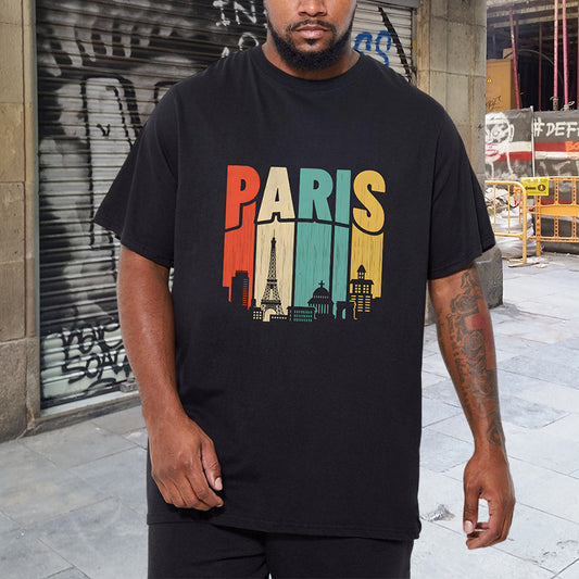 Paris Citycapes Men's Short Sleeve T-shirt