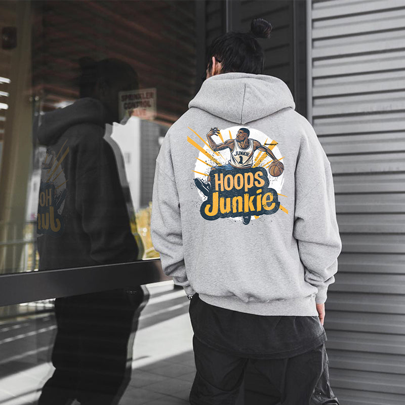 Hoops Junkie Basketball Player Men's Hoodie