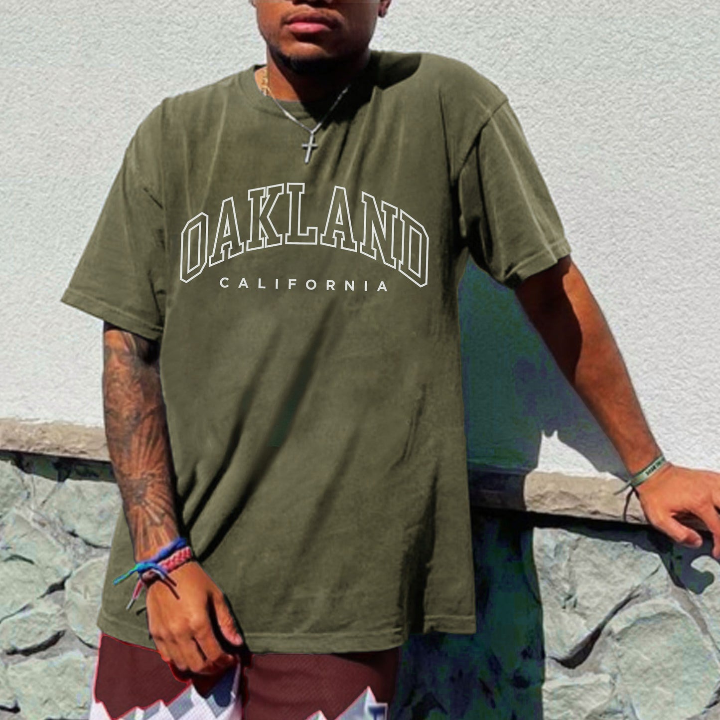 Oakland Men's Fashion Oversized T-Shirts