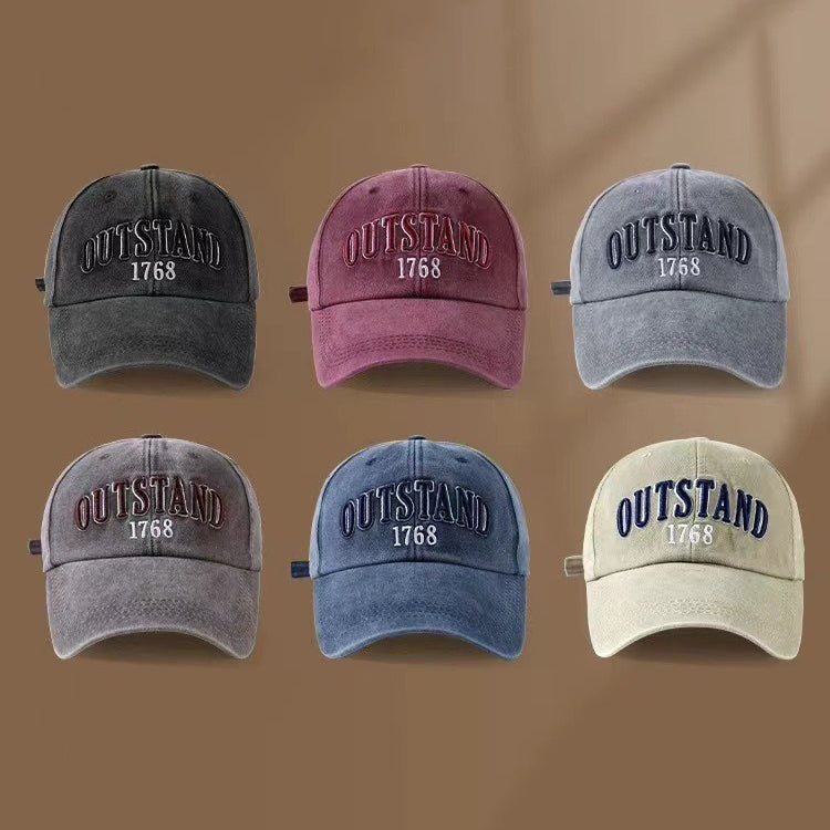 OUTSTAND Embroidered Washed Cap Hat