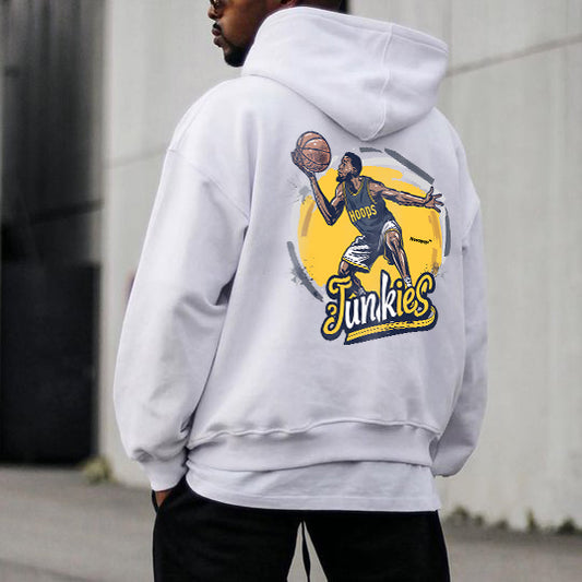 Hoops Junkie Basketball Player Men's Hoodie