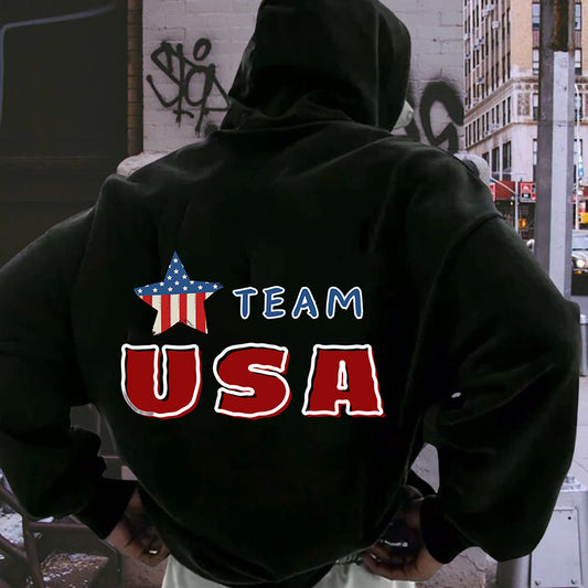 Team USA Men's Fleeced Hoodie