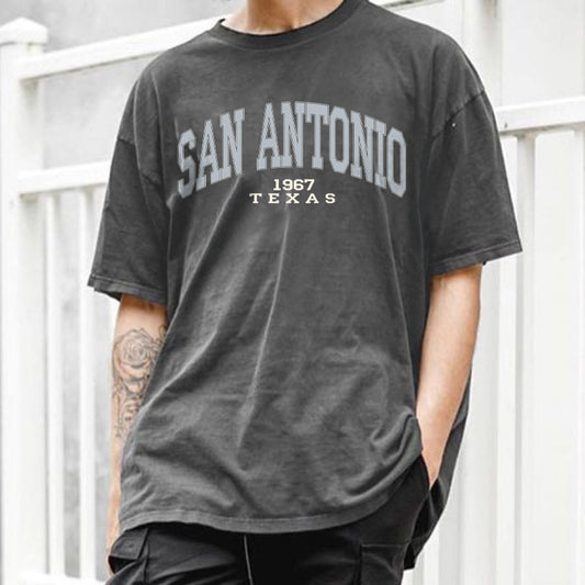 San Antonio Men's Summer Oversized T-Shirts