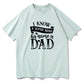 Men's Super Hero Gift For Dad Letter Print Tee