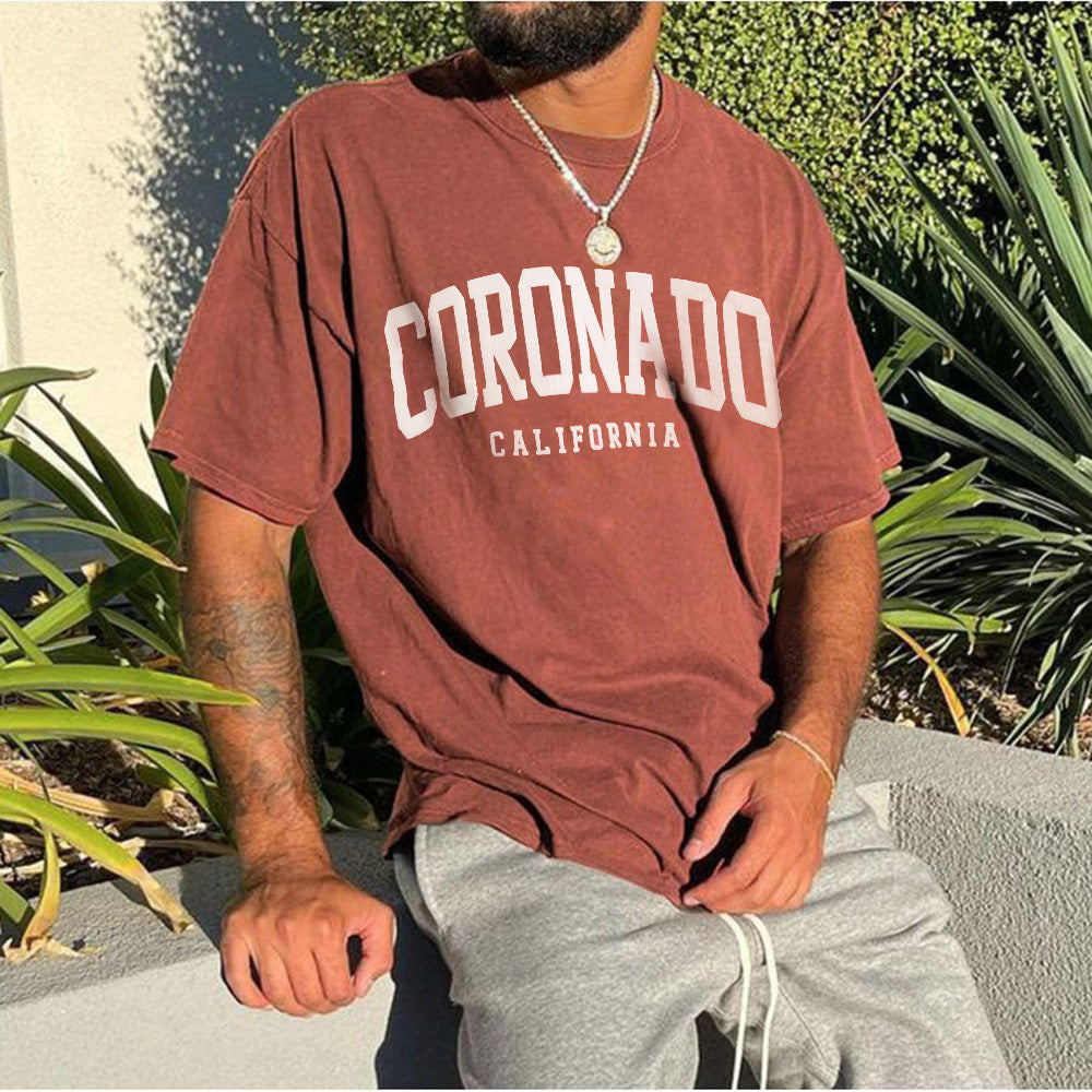 Coronado Men's Summer Fashion Oversized T-Shirts