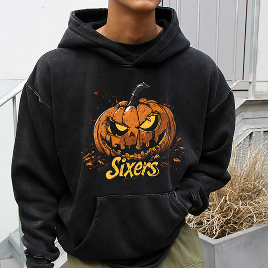 Men's Sixers Spooky Season Fans Hoodie