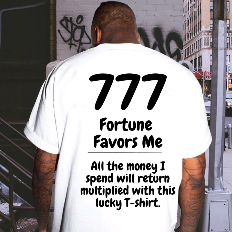 Lucky Number 777 Men's Short Sleeve T-shirt