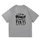 Super Hero Dad Print Men's Casual T-shirt