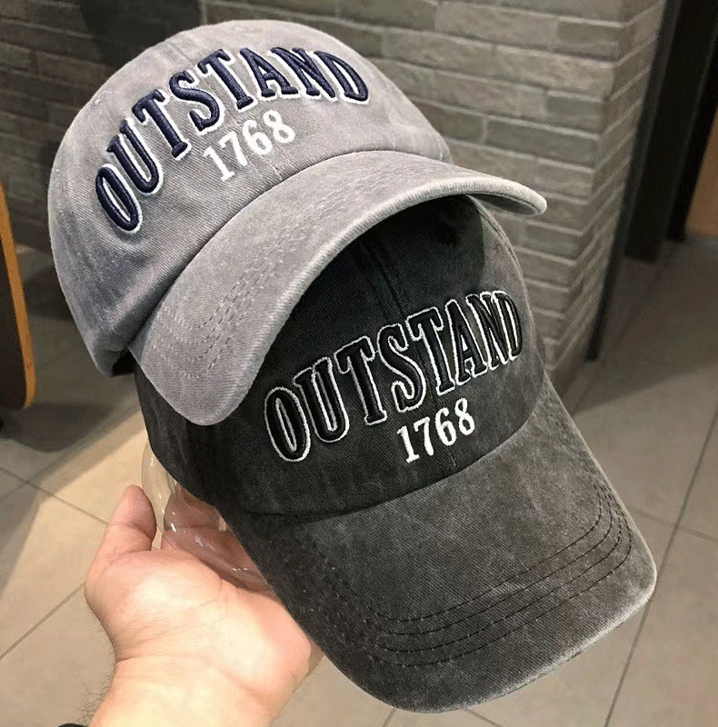 OUTSTAND Embroidered Washed Cap Hat