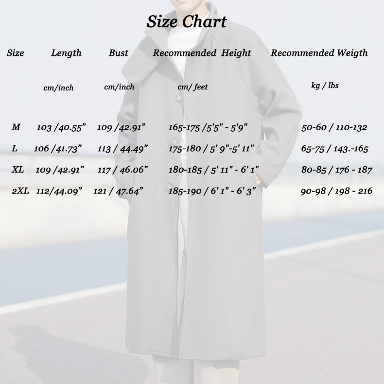 Men's Stylish Premium Wool Overcoat