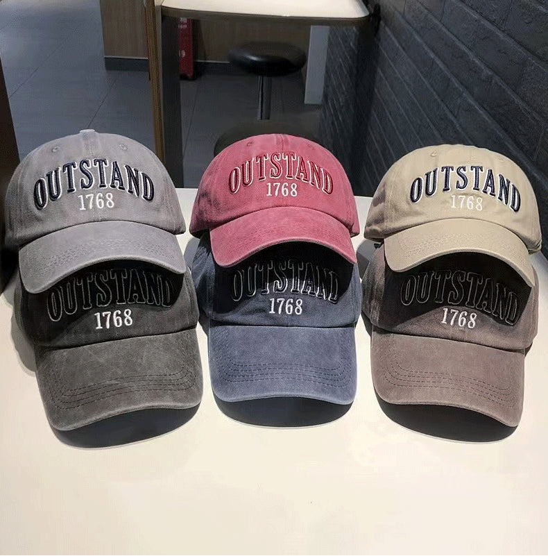 OUTSTAND Embroidered Washed Cap Hat