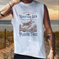 Sea Turtle Print Plastic Free Men's Tank Top-B