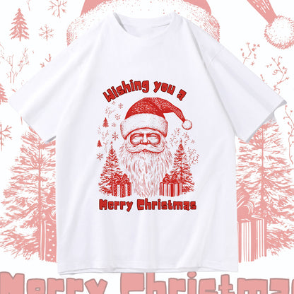 Men's Santa Claus Print Short Sleeve Tee