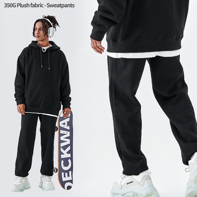 Dopamine Collection Fleece-Lined Loose-Fit Sweatpants 350GSM