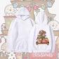 Women's Xmas Dessert Print Fleeced Hoodie