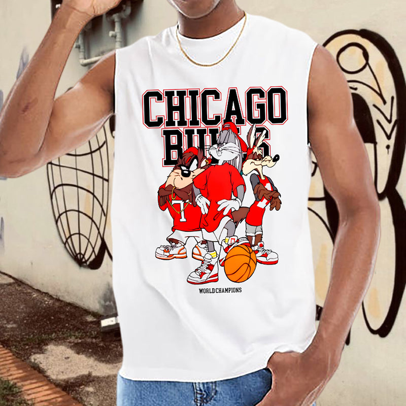 Chicago Basketball Lover Men's Cotton Tank