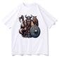 Viking Warrior and Owl Men's Short Sleeve T-shirt