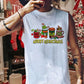 Men's Merry Grinchmas Coffee Print Cotton Tank Top