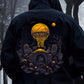 Halloween Vibes Basketball Lover Men's Fleeced Hoodie