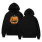 Halloween Pumpkin Men's Fleeced Hoodie