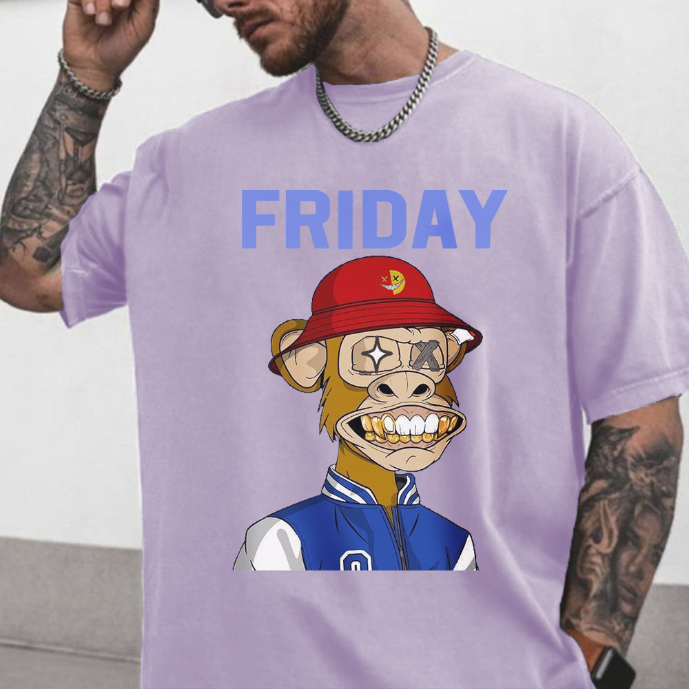 Friday Letters Graphic Print Men's T-Shirt