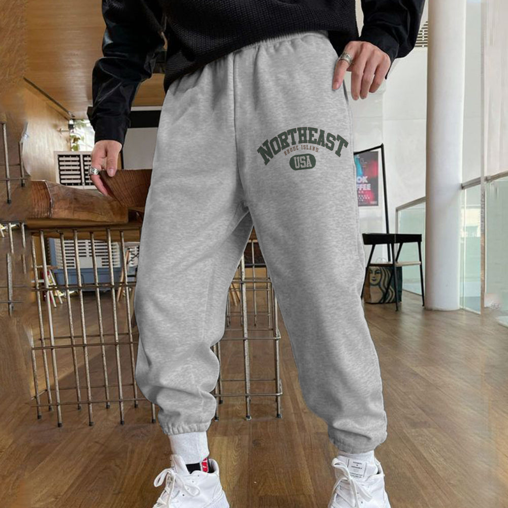 Sweatpants with elastic waistband on sale