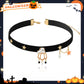 Spooky Season Ghost and Pumpkin Halloween Choker