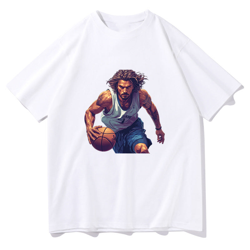 Basketball Warrior Slam Dunk Player Men's T-Shirt