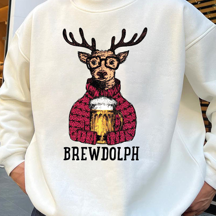 Brewdolph Men's Crew Neck Sweatshirts