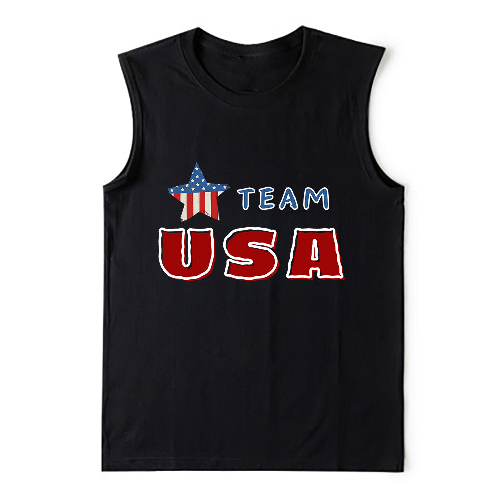 Team USA Men's Summer  Cotton Tank Top-C