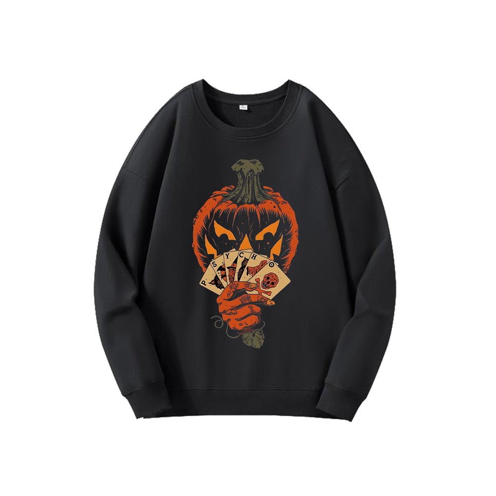 Halloween Pumpkin Print Men's Sweatshirt