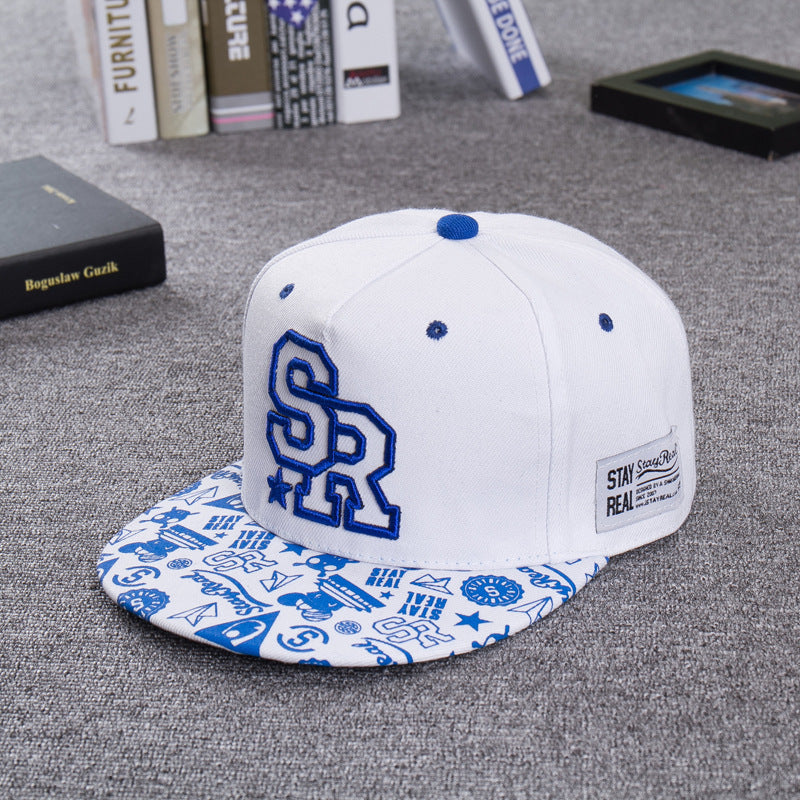 SR Embroidered Graffiti Hip-Hop Baseball Cap