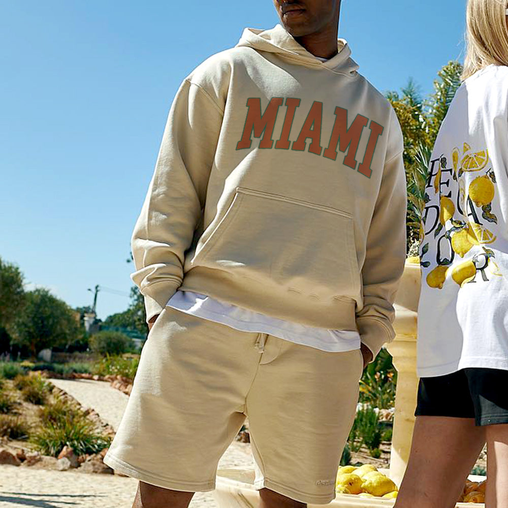 Miami City Name Men's Casual Hoodies