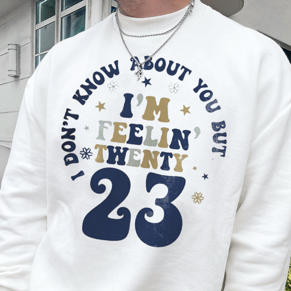 23 Men's Funny Casual Pullover Sweatshirt